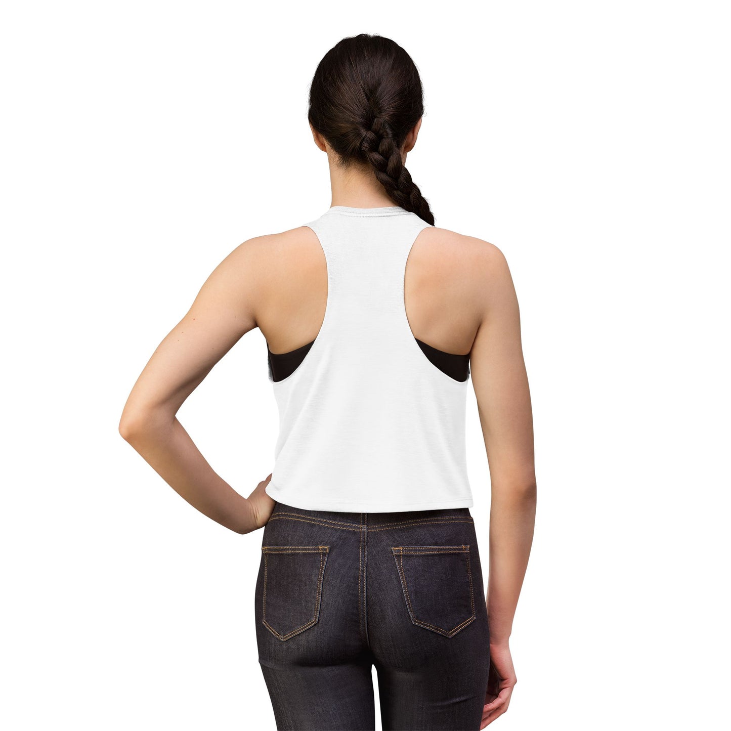 Women's Crop Top — 'Pure Smut' Skeleton Graphic Sleeveless Tank