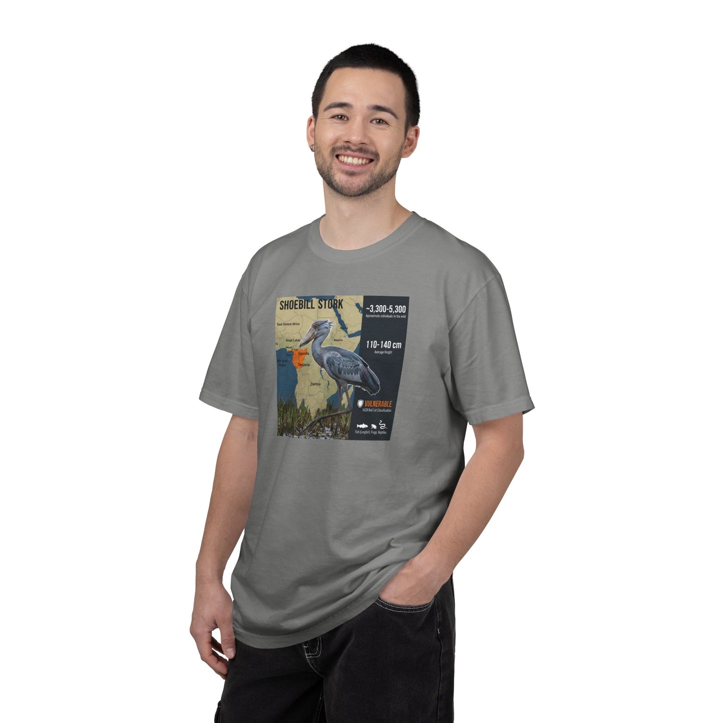 Gothic Gaze: Shoebill Stork 'Knows Your Secrets' T-Shirt