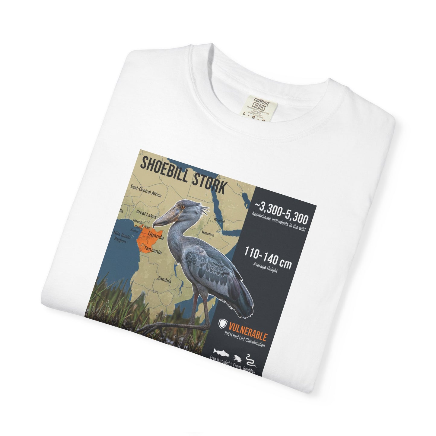 Gothic Gaze: Shoebill Stork 'Knows Your Secrets' T-Shirt