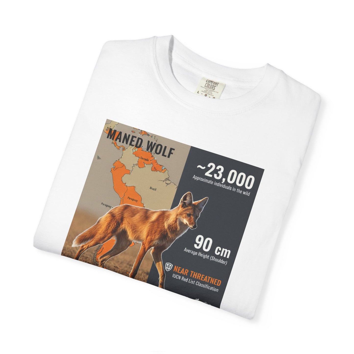Glitch in the Matrix: Maned Wolf 'Leggy Fox' Surreal T-Shirt