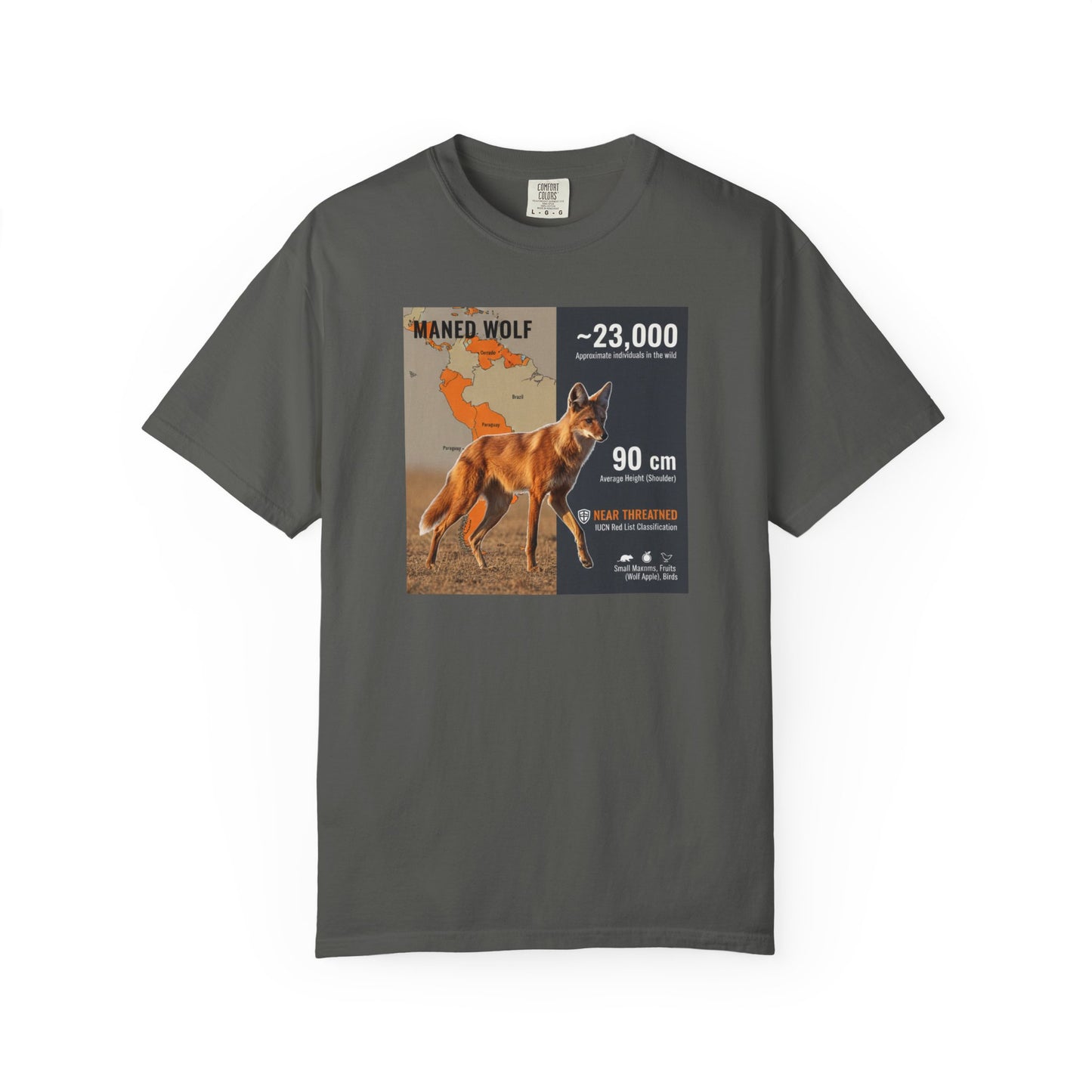 Glitch in the Matrix: Maned Wolf 'Leggy Fox' Surreal T-Shirt