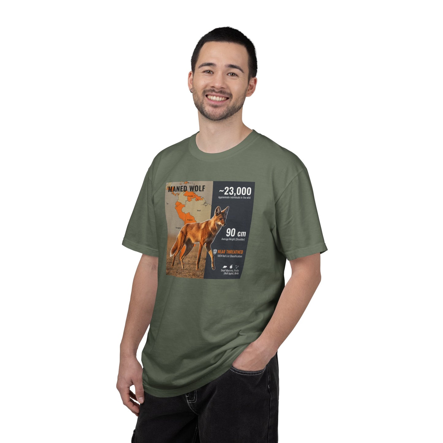 Glitch in the Matrix: Maned Wolf 'Leggy Fox' Surreal T-Shirt