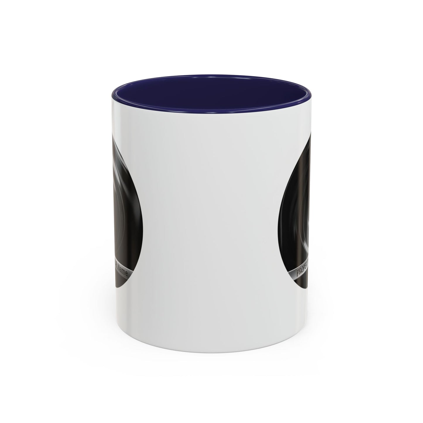 Custom Property Lens Coffee Mug — 'Property of Your Name' Accent Mug