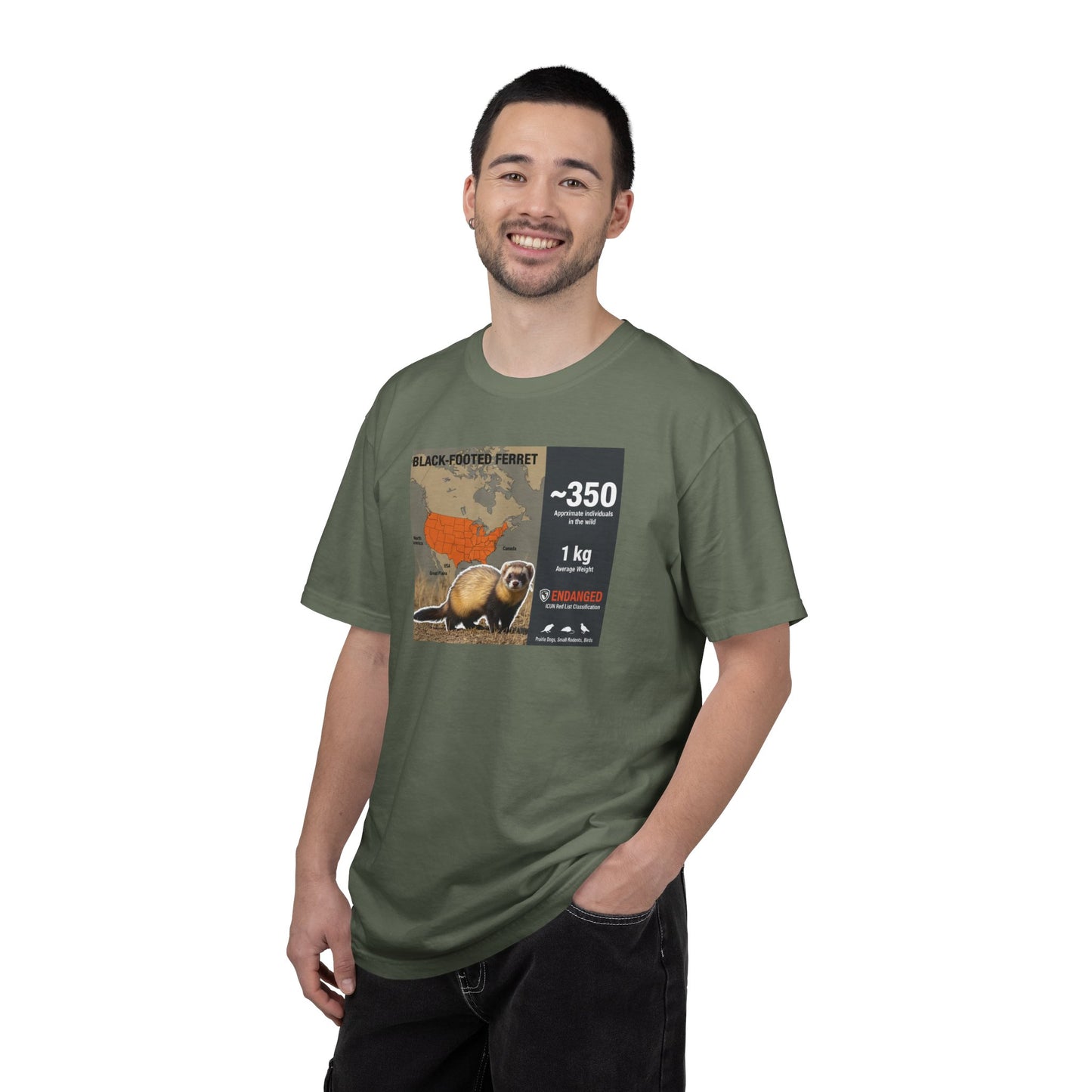 Masked Mystery: Rare Black-Footed Ferret T-Shirt