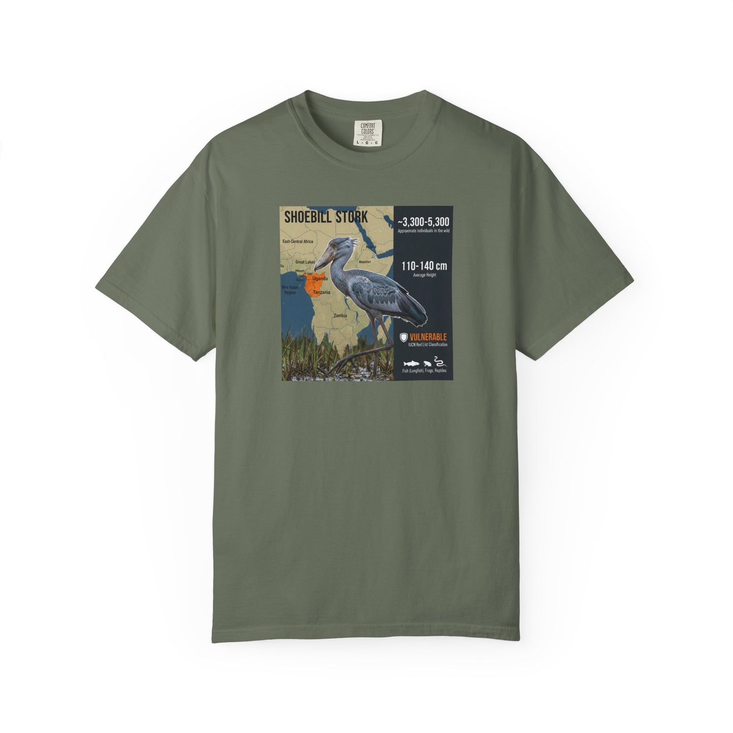 Gothic Gaze: Shoebill Stork 'Knows Your Secrets' T-Shirt