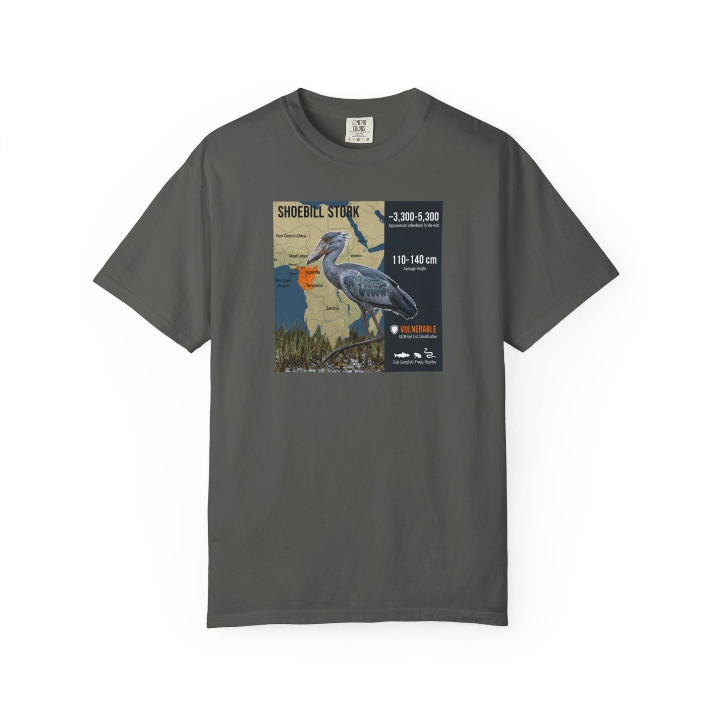 Gothic Gaze: Shoebill Stork 'Knows Your Secrets' T-Shirt