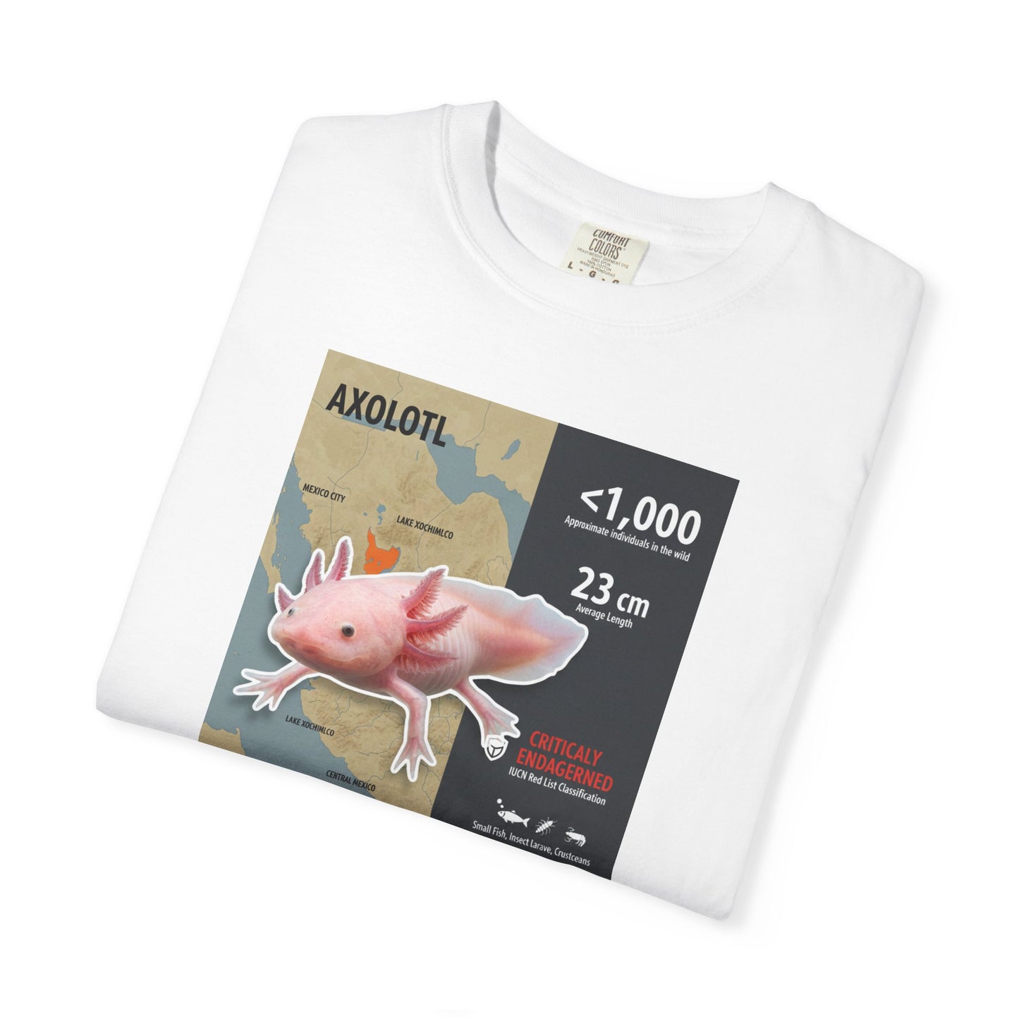 Kawaii King: Smiling Axolotl T-Shirt (Pink & Precious)