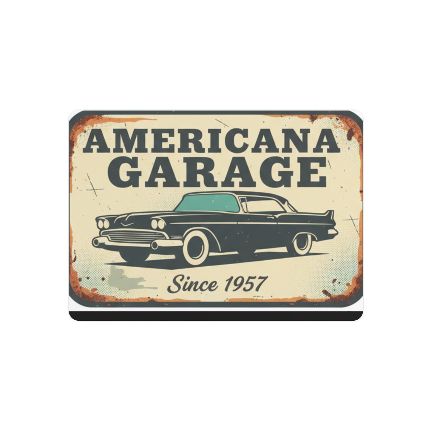 Americana Garage Metal Sign — Vintage Classic Car Wall Decor (Since 1957)