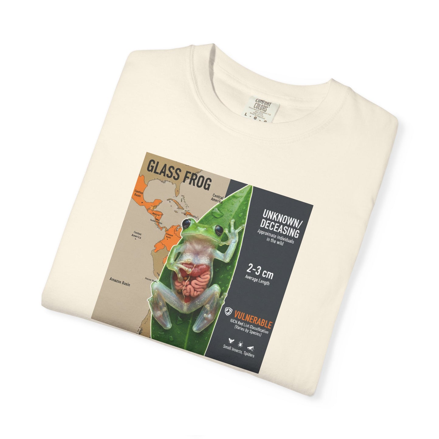 X-Ray Vision: Translucent Glass Frog Anatomy T-Shirt
