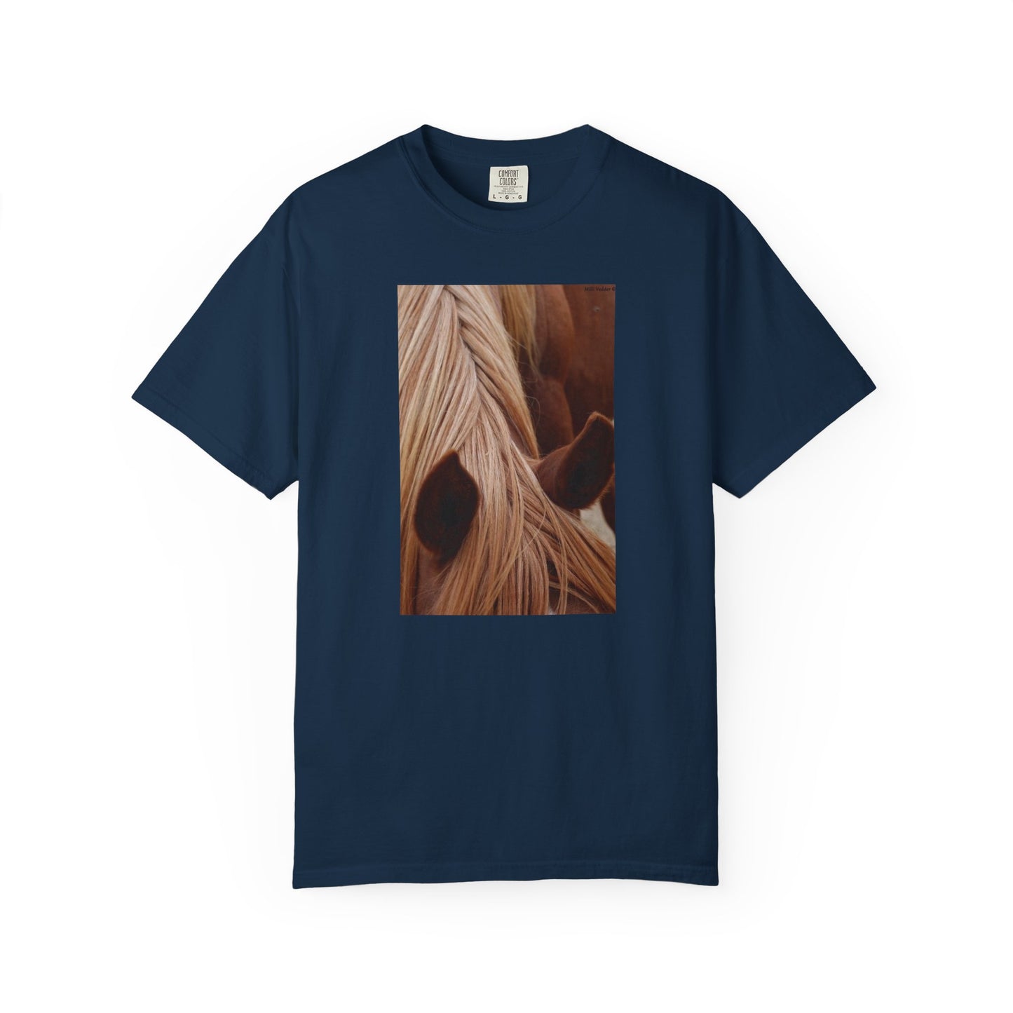 Horse Mane Photo T‑Shirt — Close‑Up Equine Portrait T-Shirt