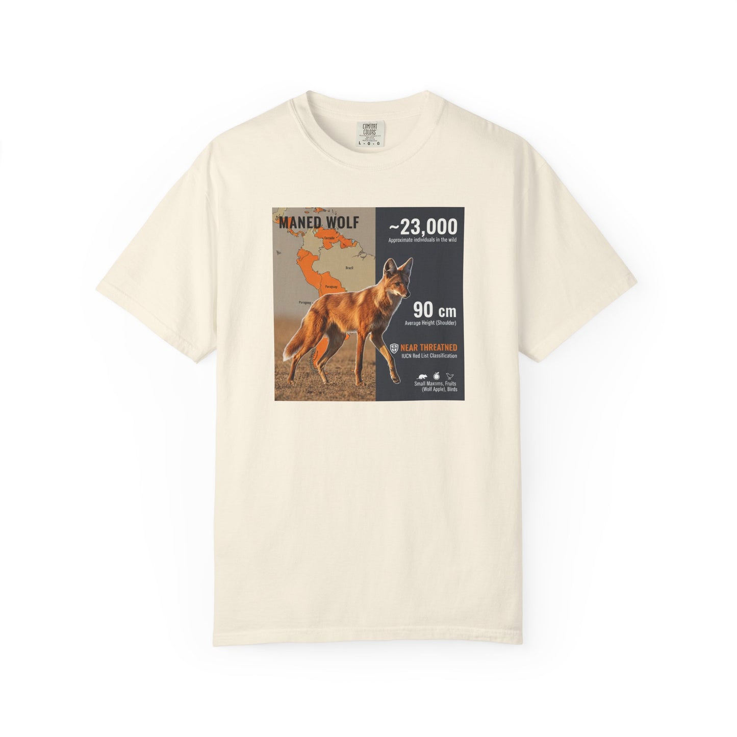 Glitch in the Matrix: Maned Wolf 'Leggy Fox' Surreal T-Shirt