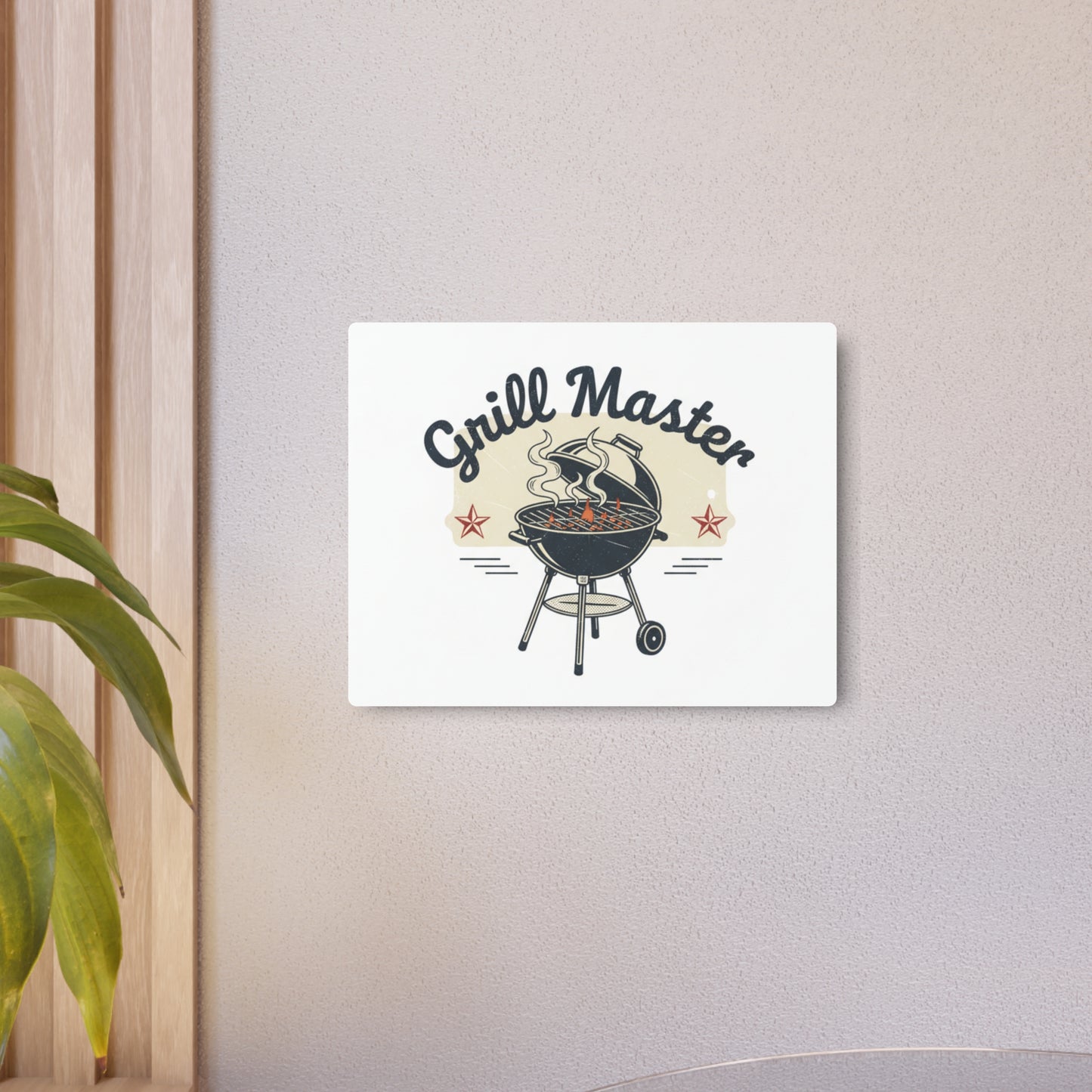 Grill Master Metal Art Sign – Vintage BBQ Wall Decor