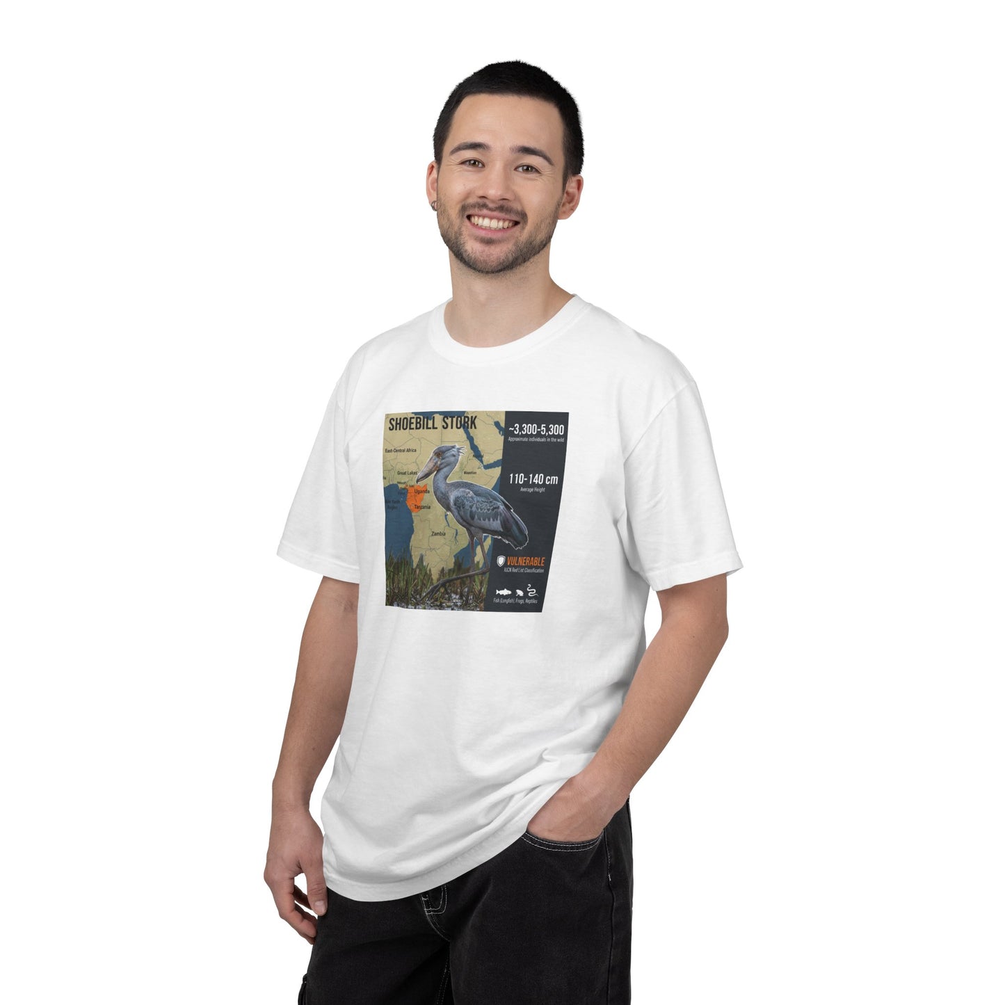 Gothic Gaze: Shoebill Stork 'Knows Your Secrets' T-Shirt