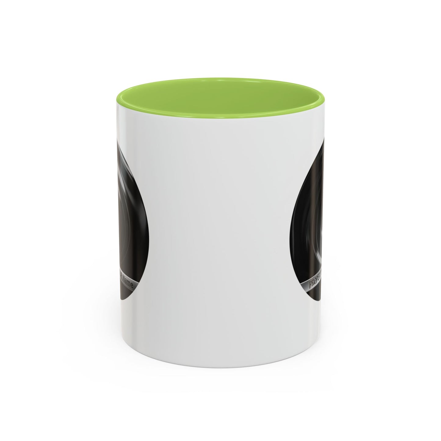 Custom Property Lens Coffee Mug — 'Property of Your Name' Accent Mug