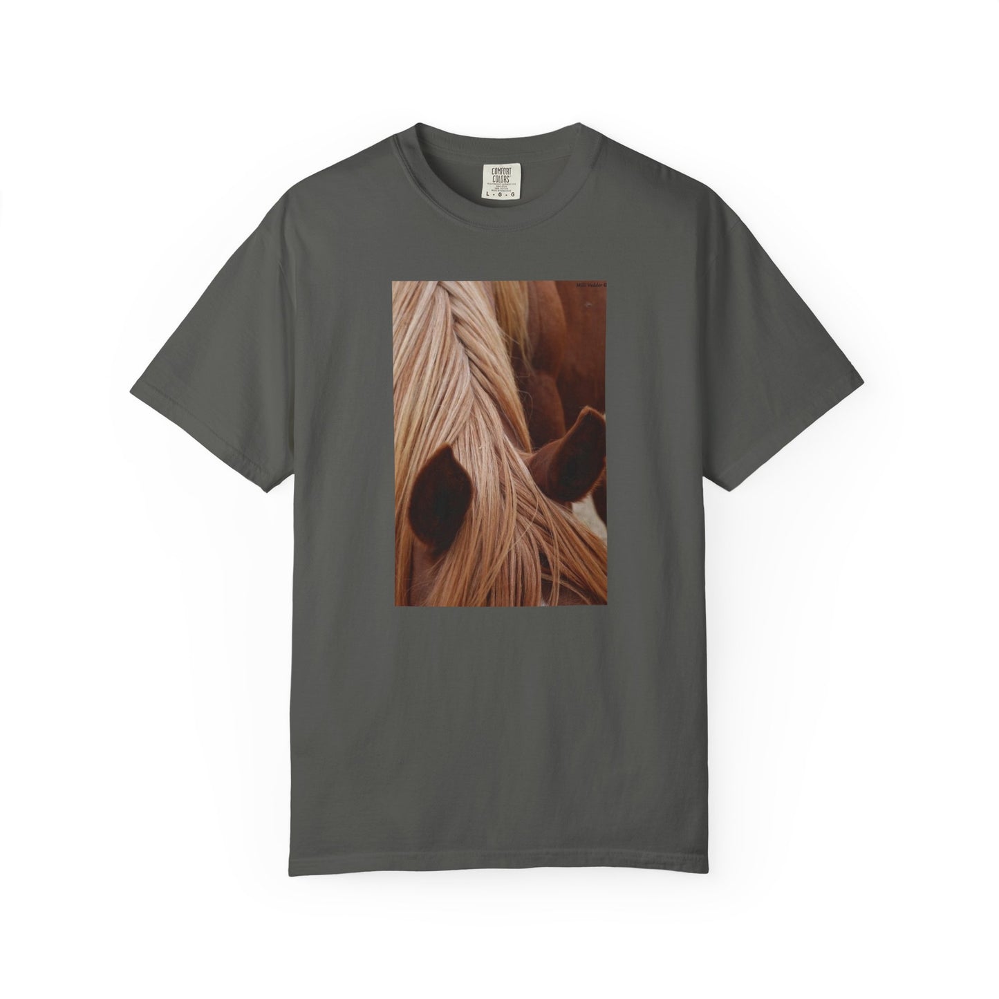 Horse Mane Photo T‑Shirt — Close‑Up Equine Portrait T-Shirt