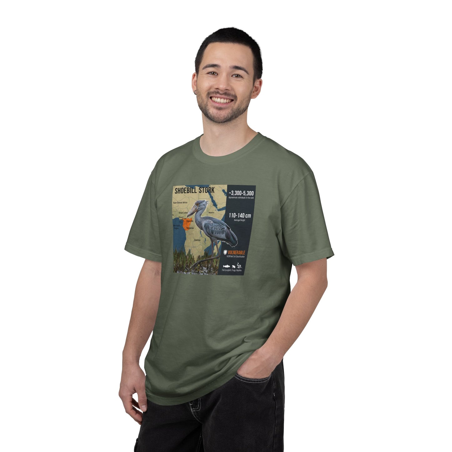 Gothic Gaze: Shoebill Stork 'Knows Your Secrets' T-Shirt
