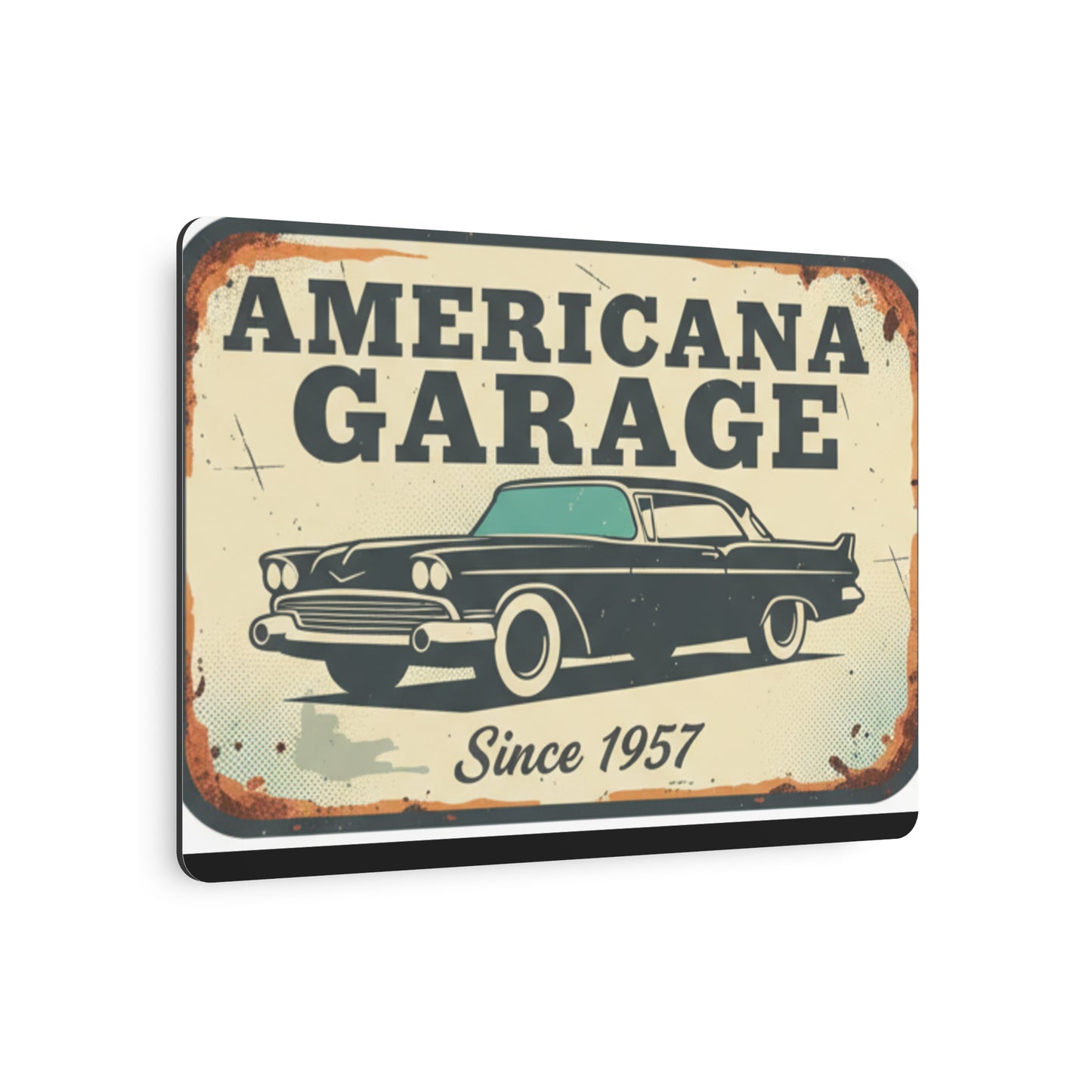 Americana Garage Metal Sign — Vintage Classic Car Wall Decor (Since 1957)
