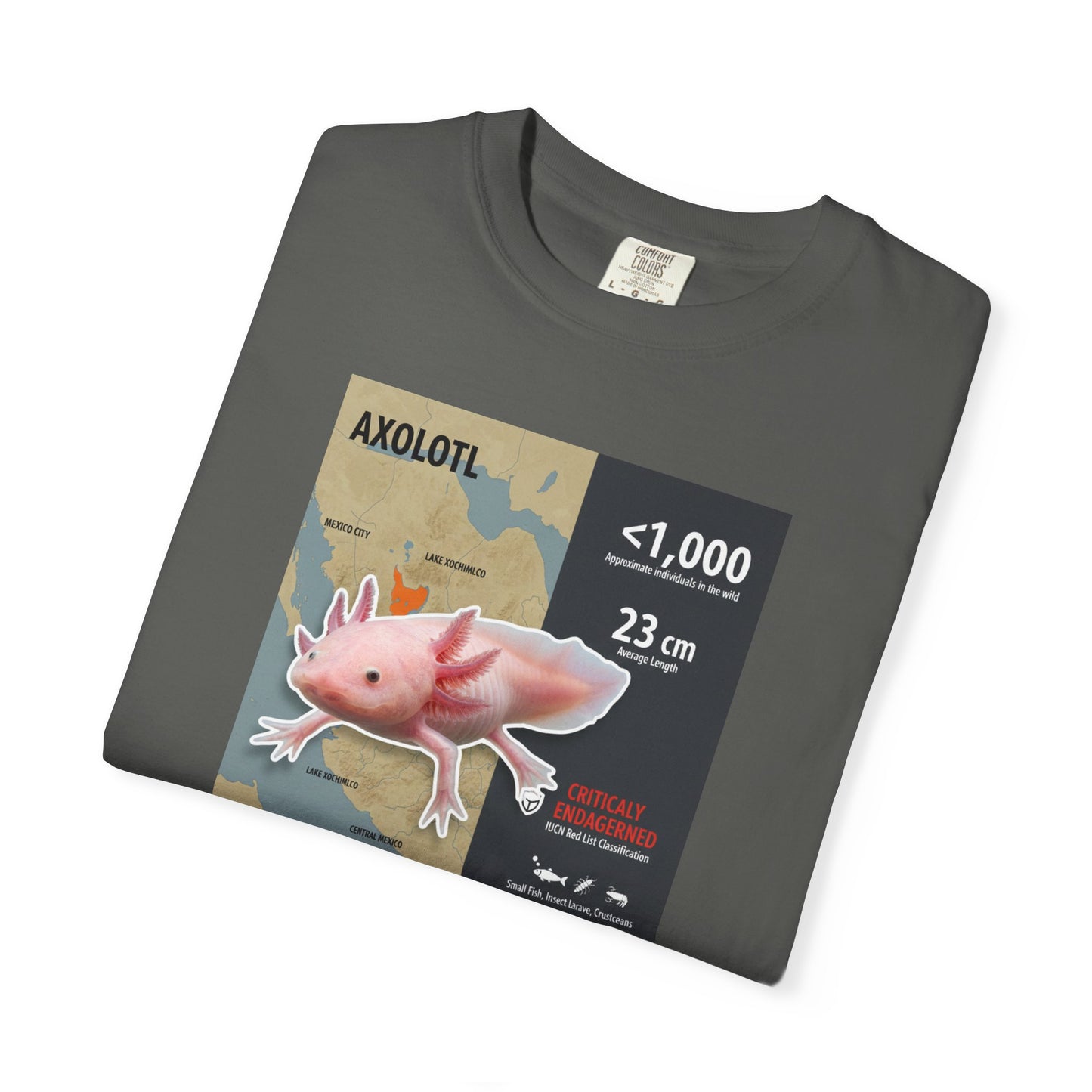 Kawaii King: Smiling Axolotl T-Shirt (Pink & Precious)