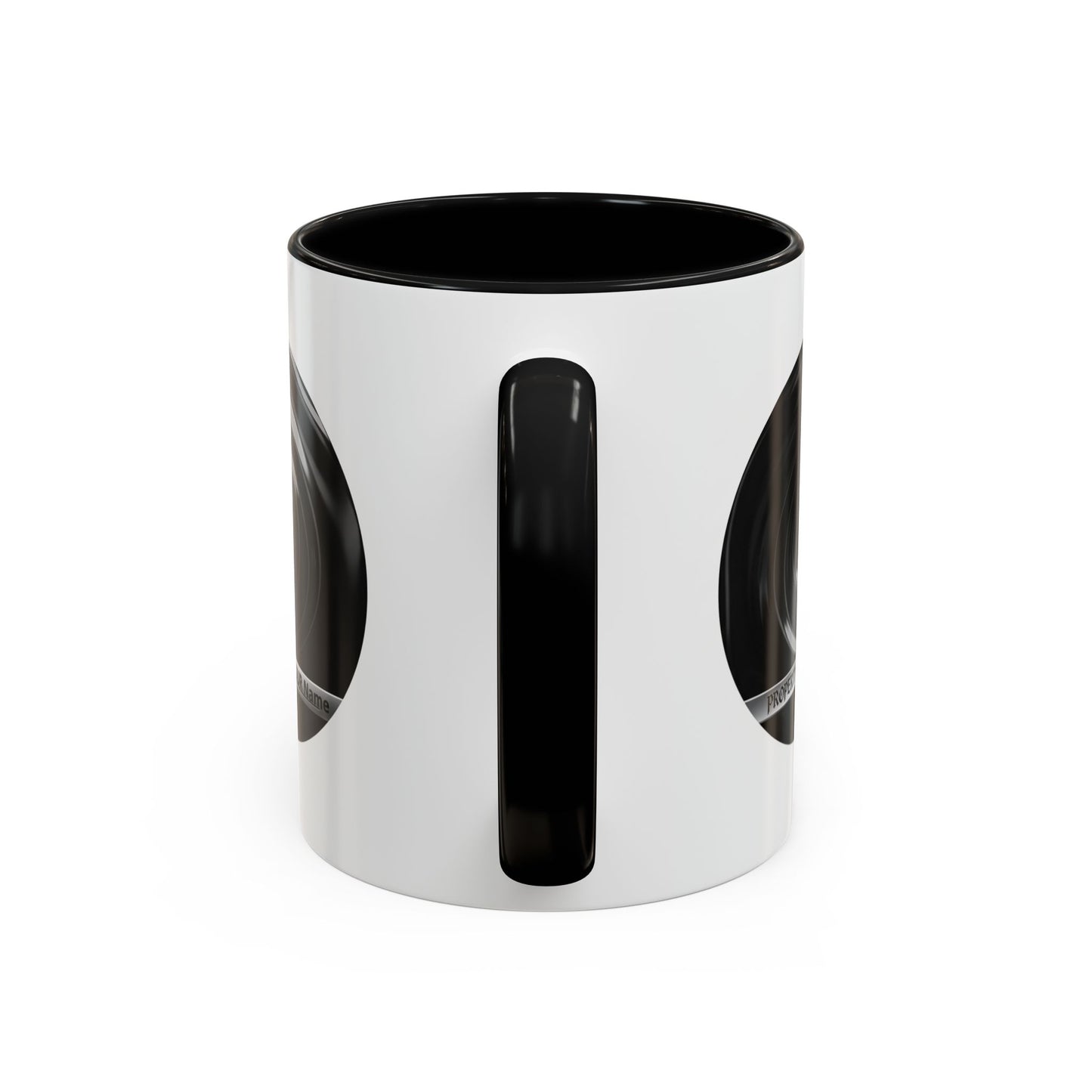 Custom Property Lens Coffee Mug — 'Property of Your Name' Accent Mug