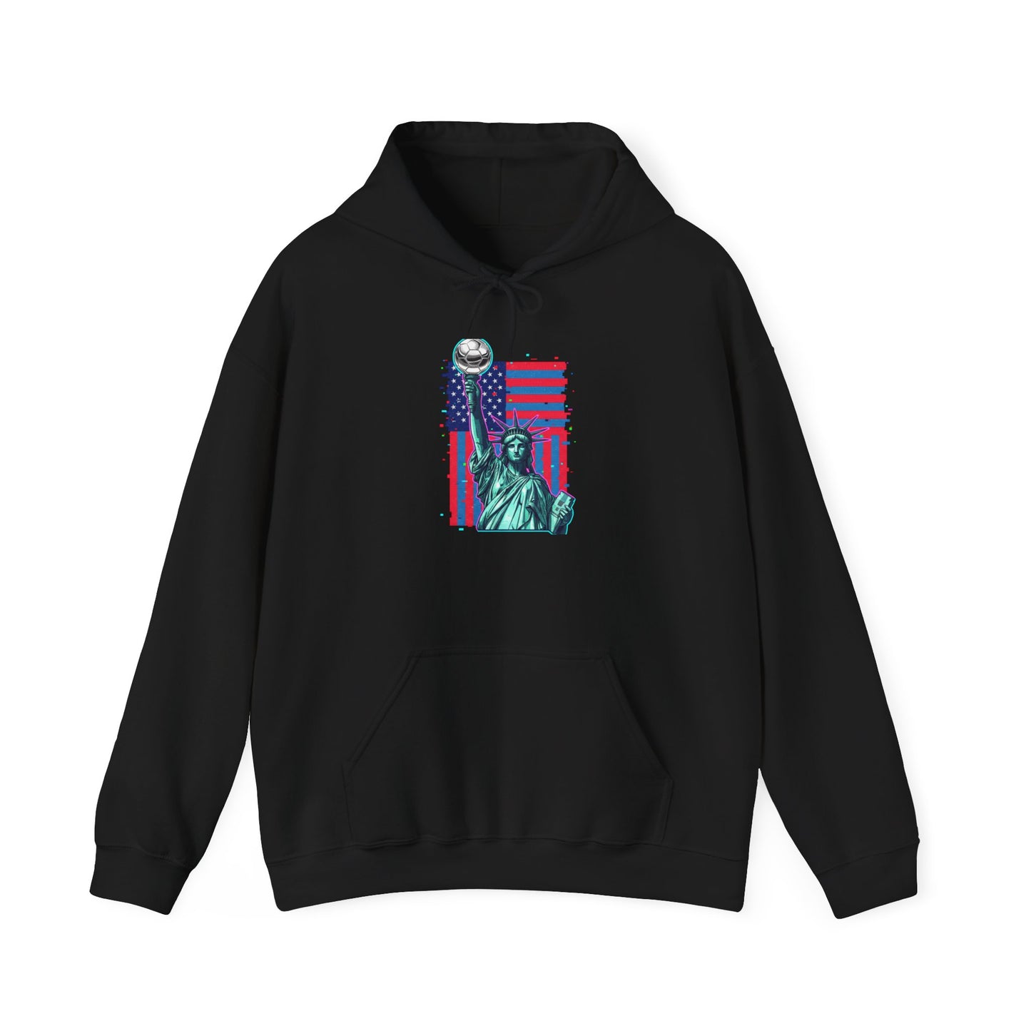 Statue of Liberty American Flag Hoodie — Patriotic USA Freedom Sweatshirt