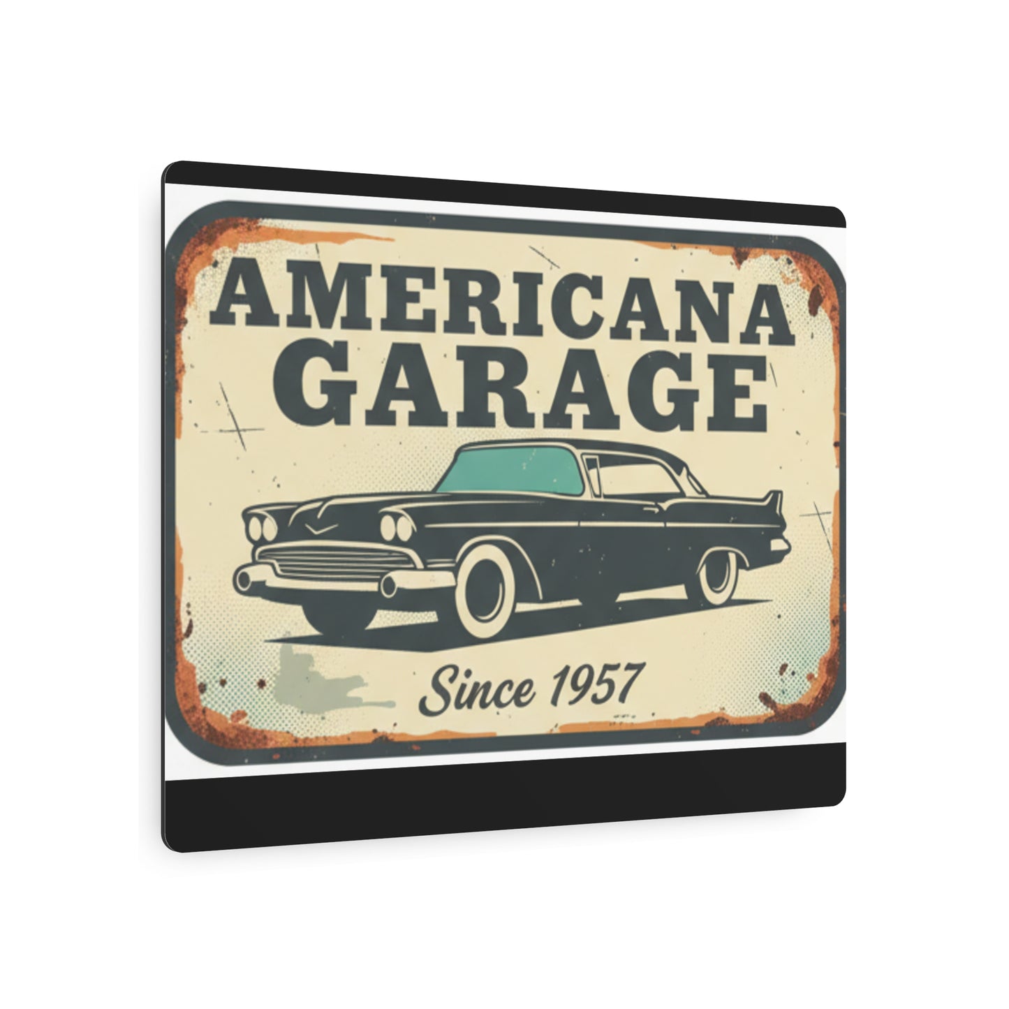 Americana Garage Metal Sign — Vintage Classic Car Wall Decor (Since 1957)