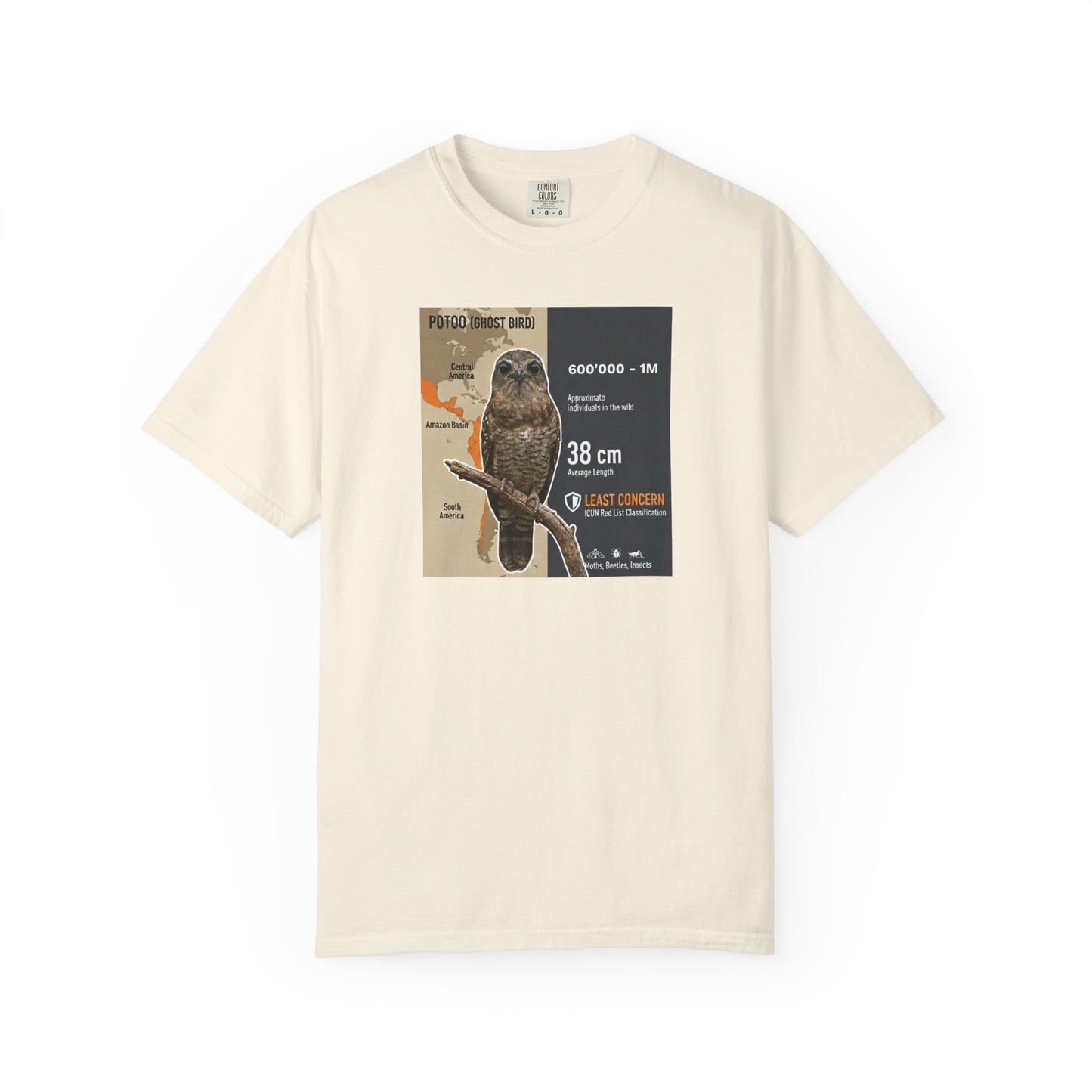 Relatable Mood: Derpy Potoo Bird T-Shirt (Mild Concern)