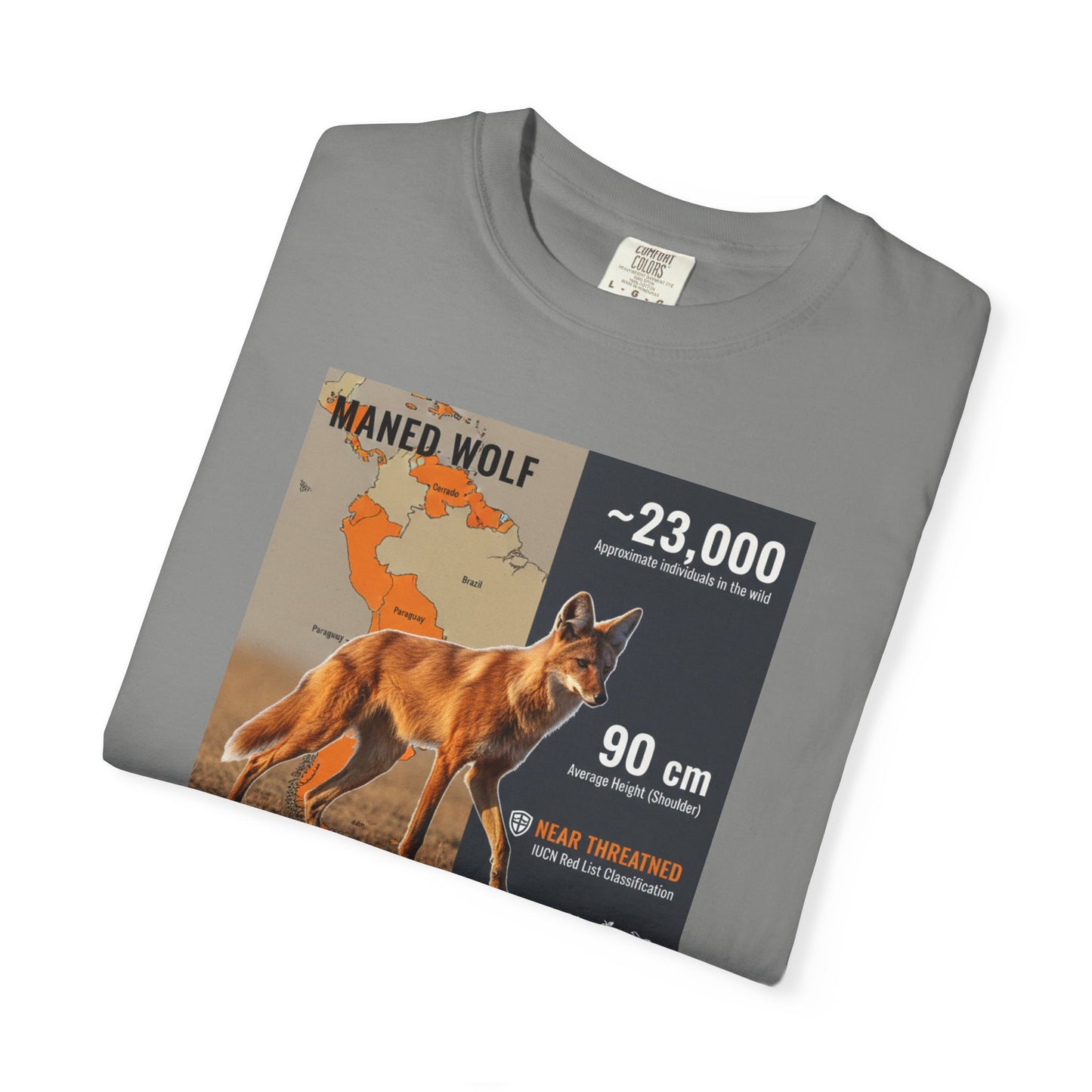 Glitch in the Matrix: Maned Wolf 'Leggy Fox' Surreal T-Shirt