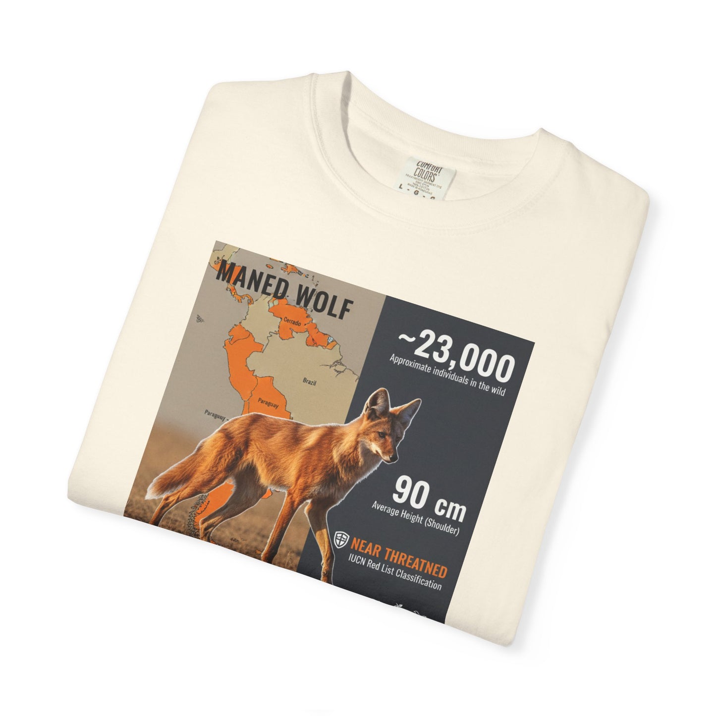 Glitch in the Matrix: Maned Wolf 'Leggy Fox' Surreal T-Shirt