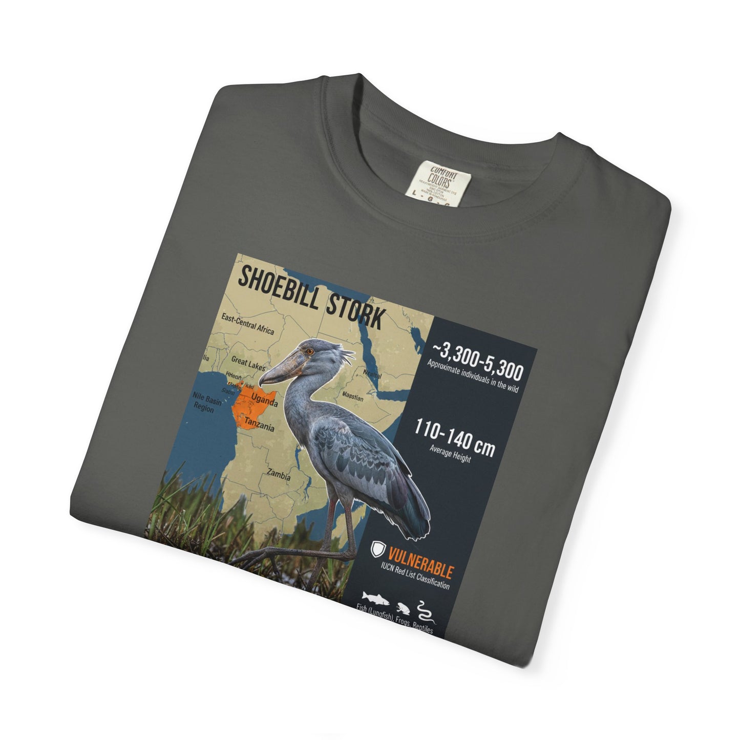 Gothic Gaze: Shoebill Stork 'Knows Your Secrets' T-Shirt