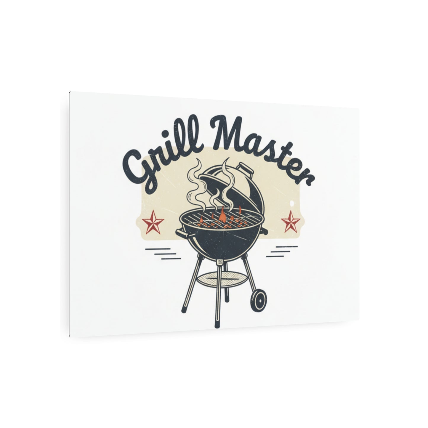 Grill Master Metal Art Sign – Vintage BBQ Wall Decor