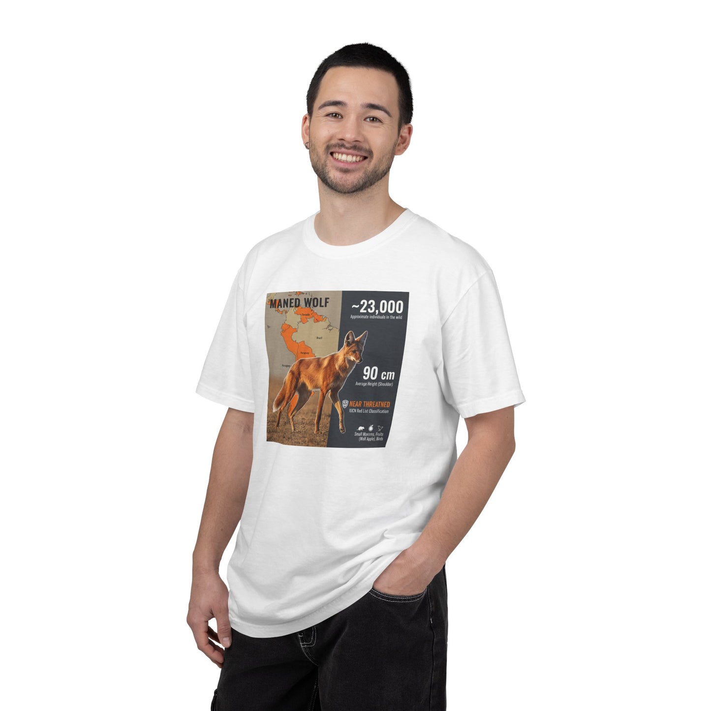 Glitch in the Matrix: Maned Wolf 'Leggy Fox' Surreal T-Shirt