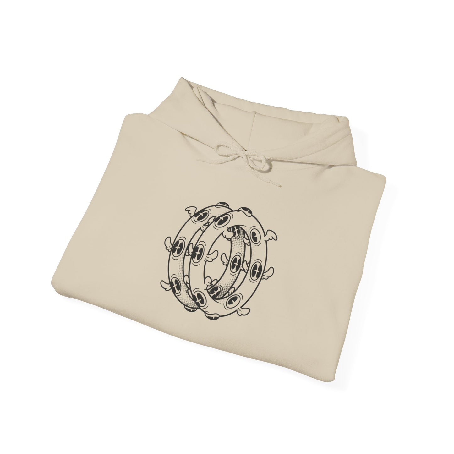 Minimalist Orbit Hoodie — Biblically Accurate Angel Hoodie