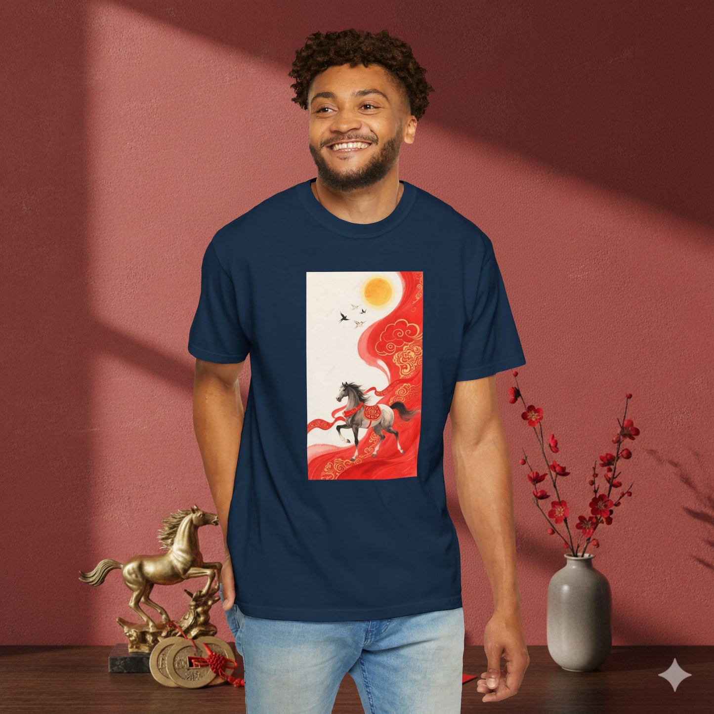 Horse Sunburst Graphic T-Shirt Year of the Horse