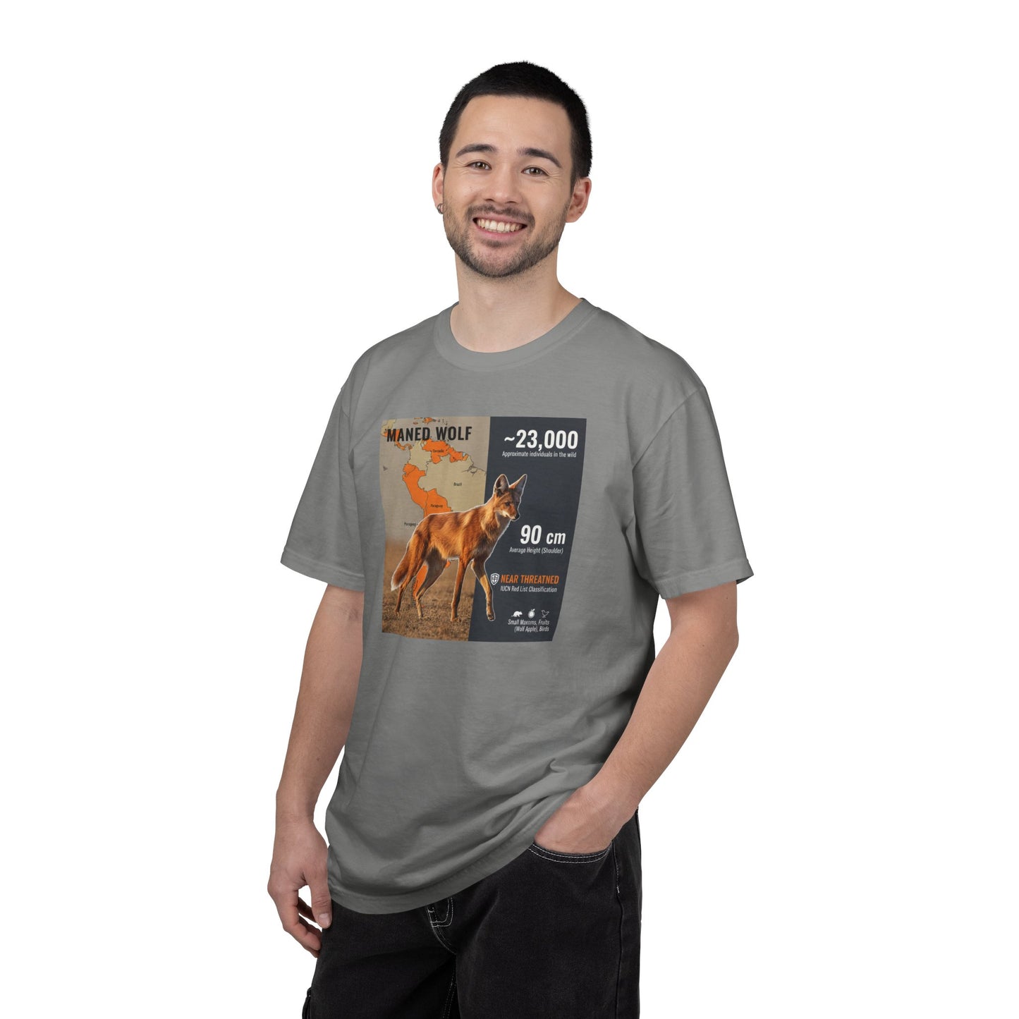 Glitch in the Matrix: Maned Wolf 'Leggy Fox' Surreal T-Shirt