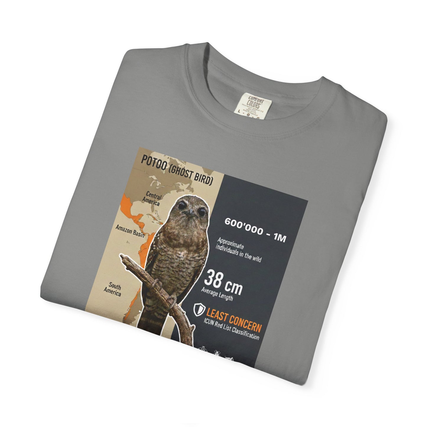 Relatable Mood: Derpy Potoo Bird T-Shirt (Mild Concern)