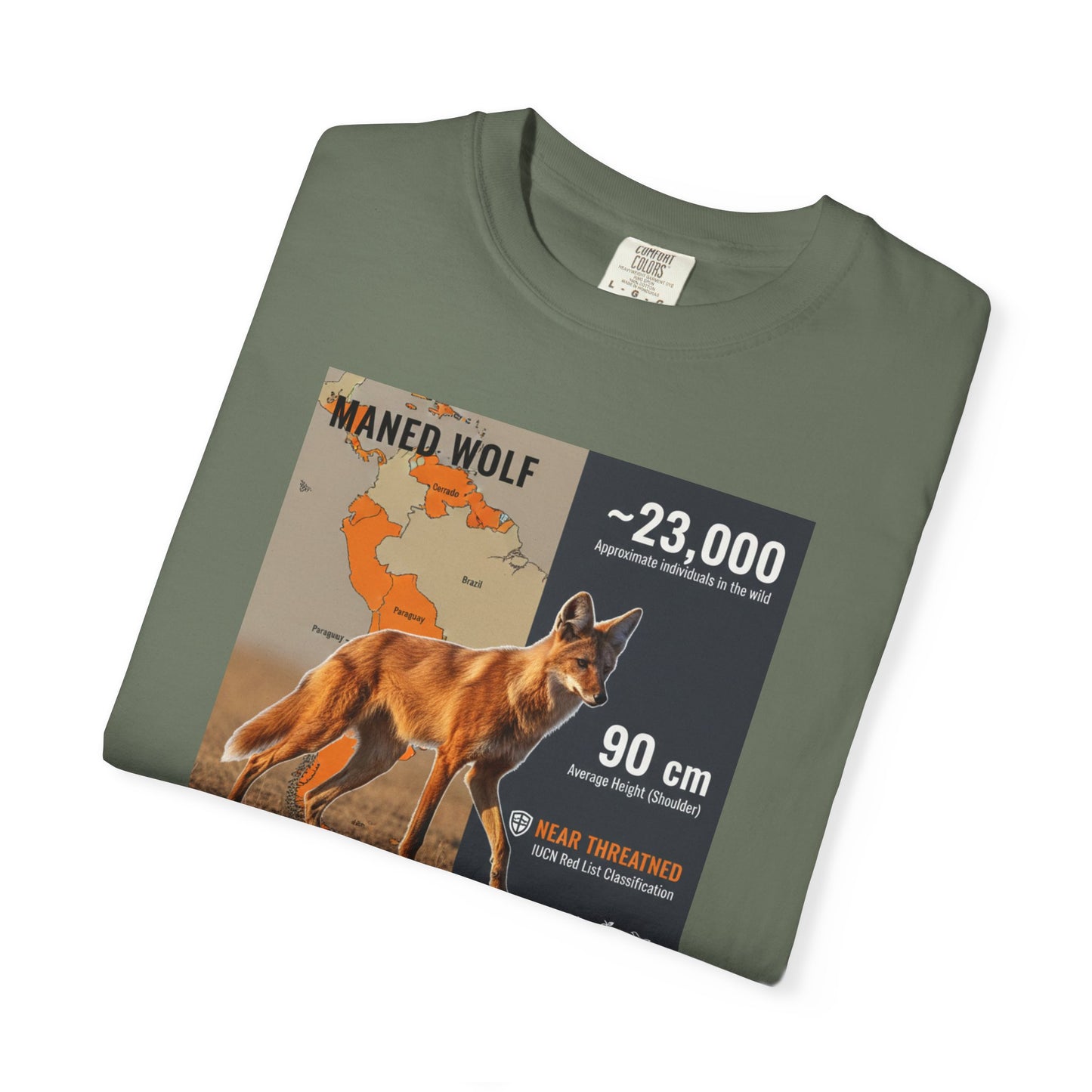 Glitch in the Matrix: Maned Wolf 'Leggy Fox' Surreal T-Shirt