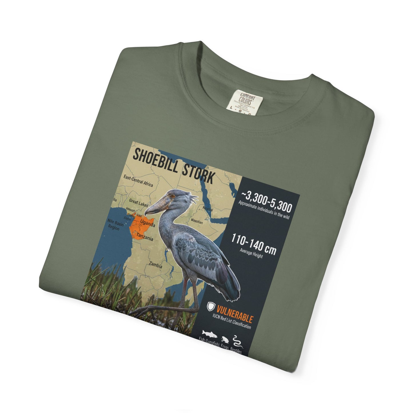 Gothic Gaze: Shoebill Stork 'Knows Your Secrets' T-Shirt