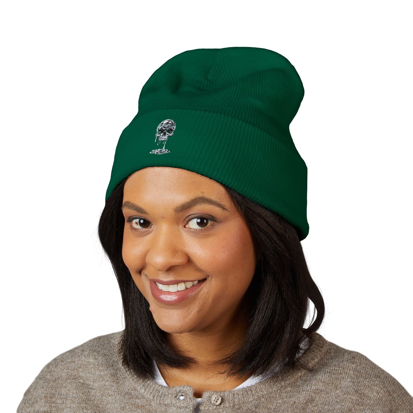 Liquid Metal Skull Beanie