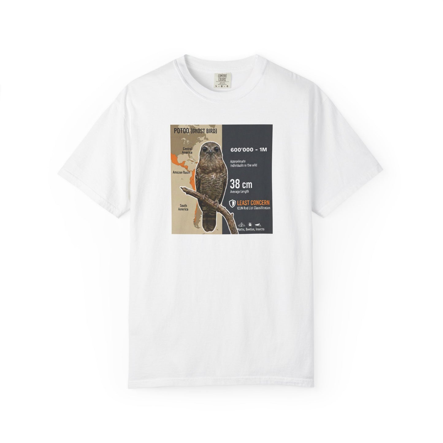 Relatable Mood: Derpy Potoo Bird T-Shirt (Mild Concern)