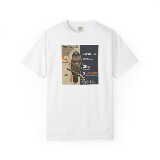 Relatable Mood: Derpy Potoo Bird T-Shirt (Mild Concern)