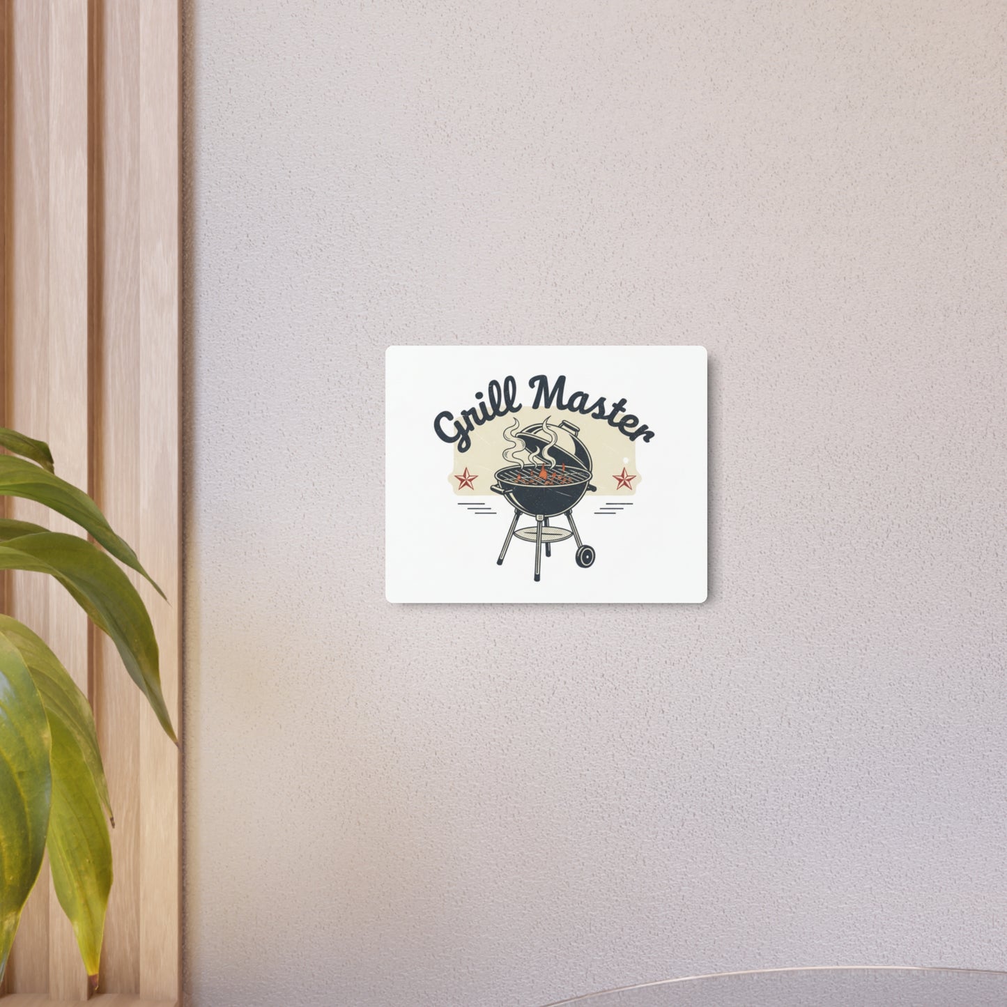 Grill Master Metal Art Sign – Vintage BBQ Wall Decor