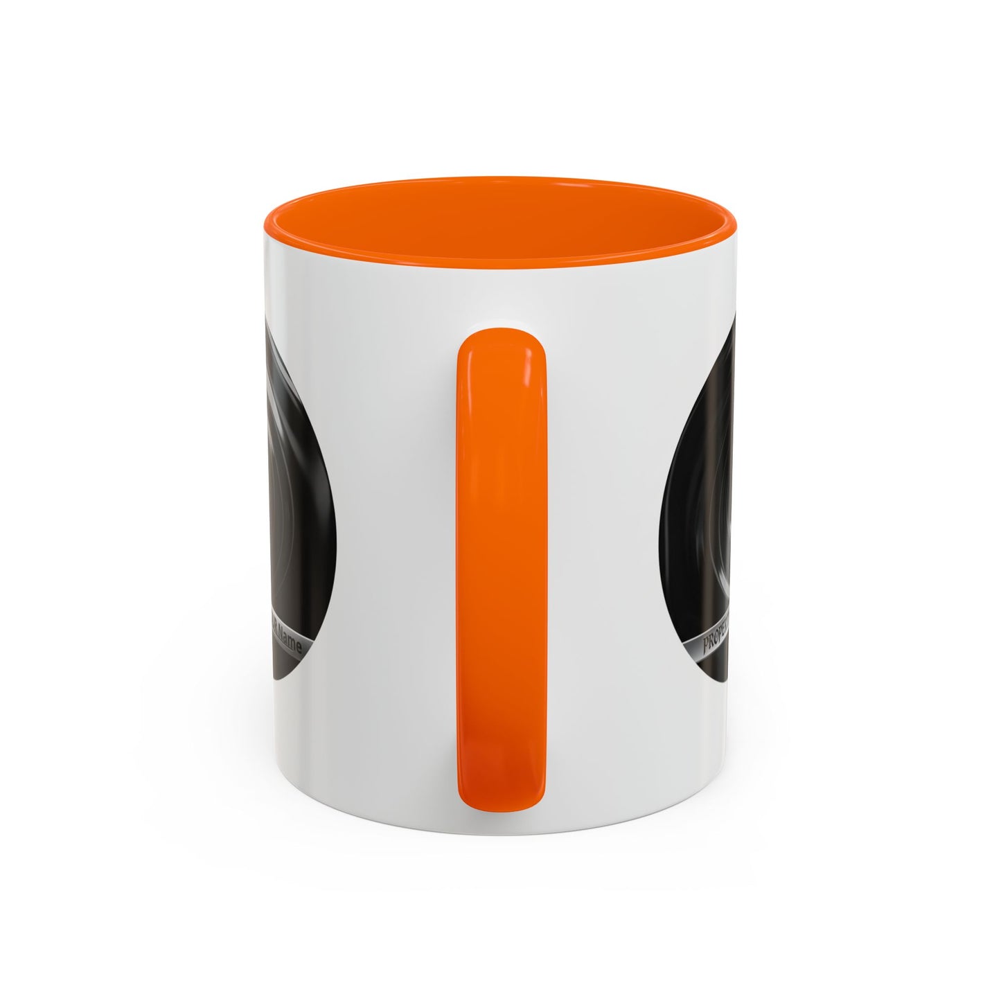 Custom Property Lens Coffee Mug — 'Property of Your Name' Accent Mug
