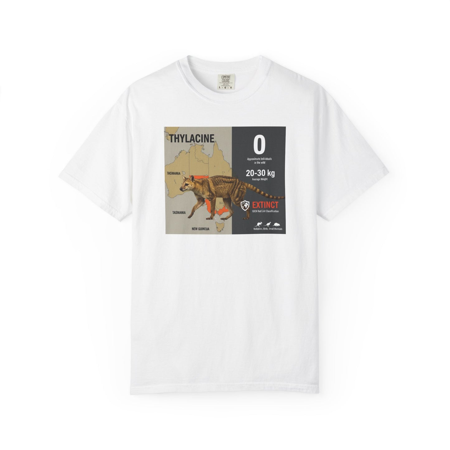 Vintage Thylacine Field Study Print, Tasmanian Tiger Wall Art, Cryptid Bio-Art, Extinct Species Poster