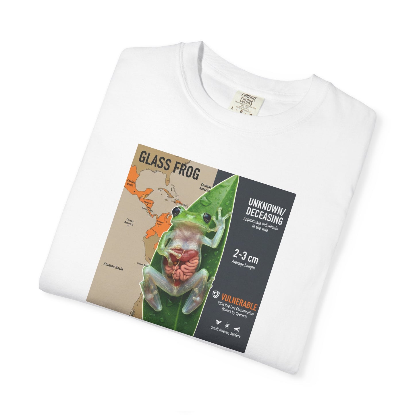 X-Ray Vision: Translucent Glass Frog Anatomy T-Shirt