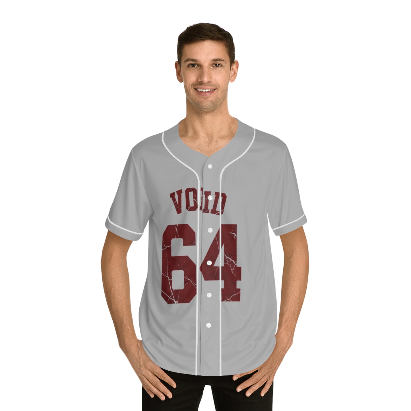 Void 64 Baseball Jersey — Retro Distressed Sport Tee