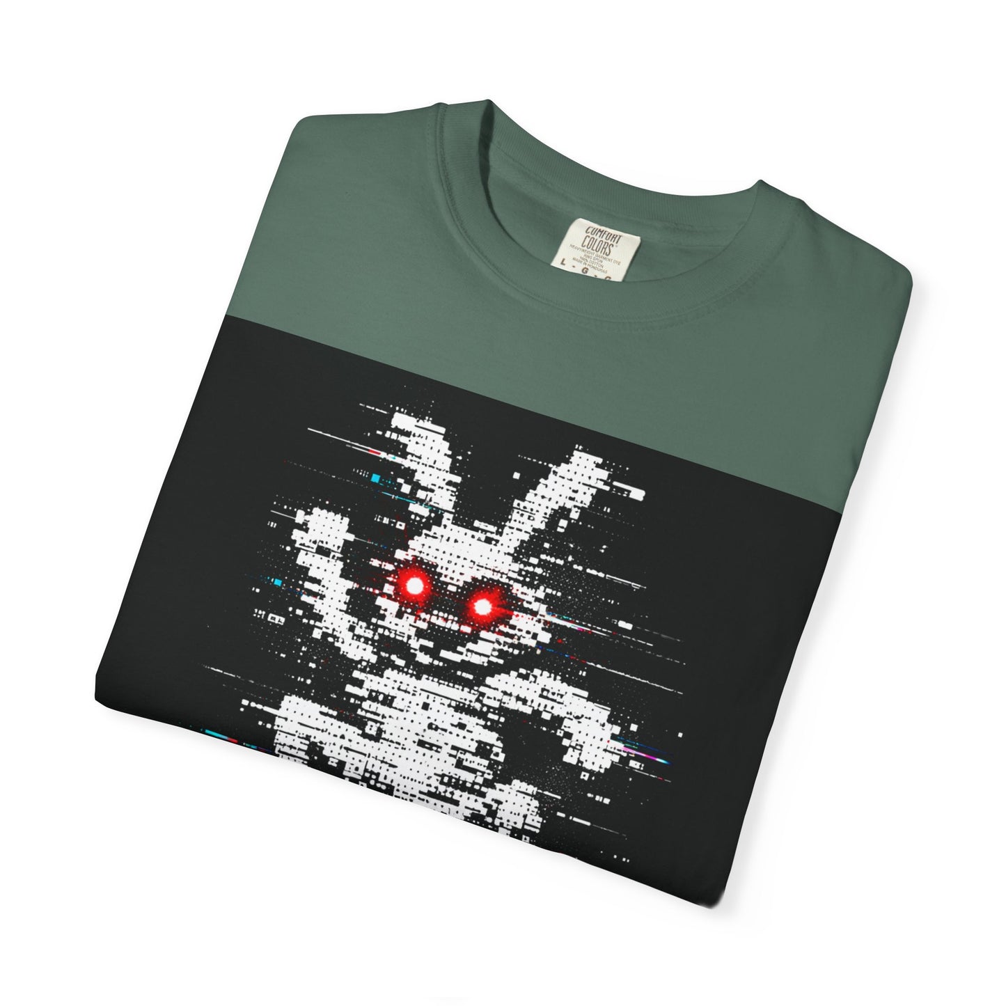 Disgusting Dancing Glitch Bunny T-Shirt — Horror Retro Pixel Graphic Tee