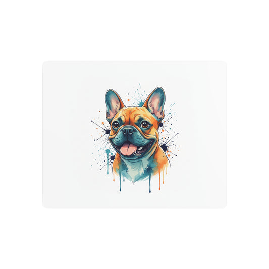 French Bulldog Metal Art Sign — Colorful Watercolor Dog Wall Decor