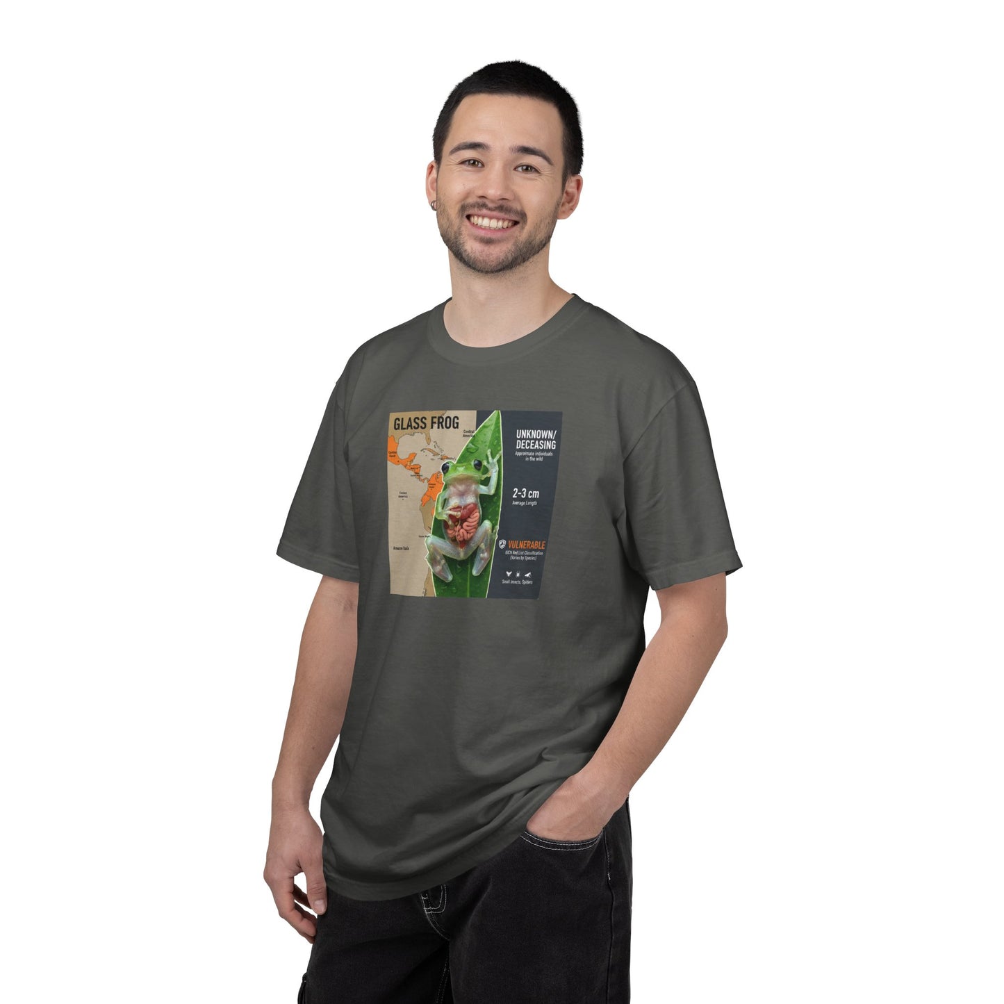 X-Ray Vision: Translucent Glass Frog Anatomy T-Shirt