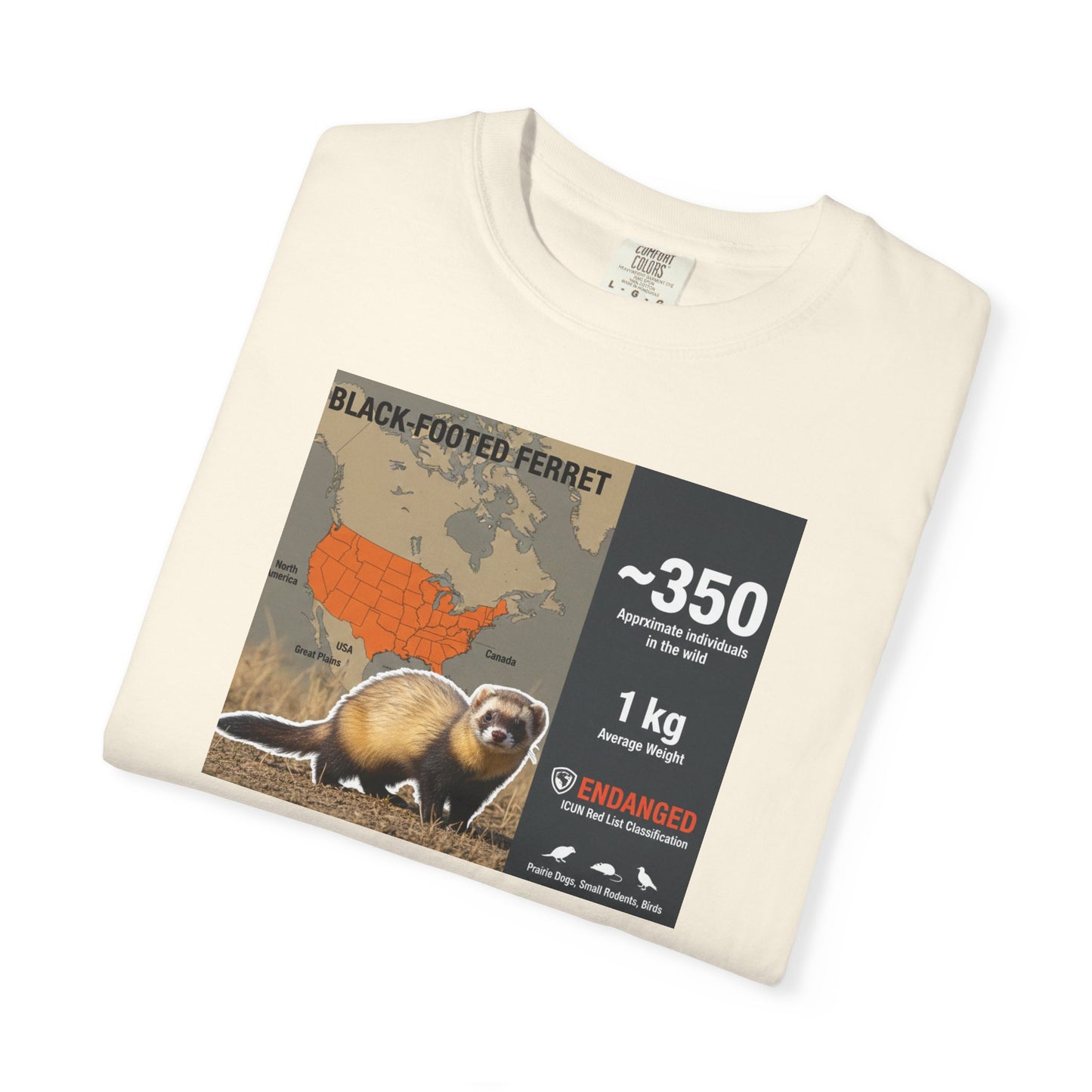 Masked Mystery: Rare Black-Footed Ferret T-Shirt