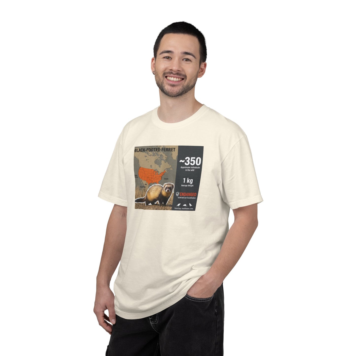 Masked Mystery: Rare Black-Footed Ferret T-Shirt